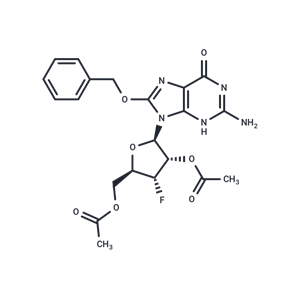 化合物 2’,3’-Di-O-acetyl-8-benzyloxy-3’-deoxy-3’-fluoroguanosine|TNU1352|TargetMol