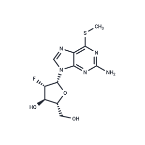 化合物 2-Amino-6-methythio-9-(2’-deoxy-2’-fluooro-beta-D- ? arabinofuranosyl)-9H-purine|TNU0493|TargetMol