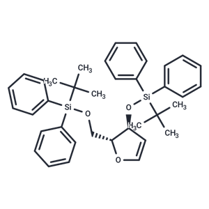 化合物 1,4-Anhydro-2-deoxy-3,5-bis-O-(t-butyl diphenylsilyl-D-erythro-pent-1-enitol|TNU1642|TargetMol