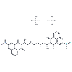 化合物 Bisnafide mesylate,Bisnafide mesylate