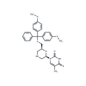 化合物 7’-O-(4,4’-Dimethoxytrityloxy) ? morpholino thymine|TNU1447|TargetMol