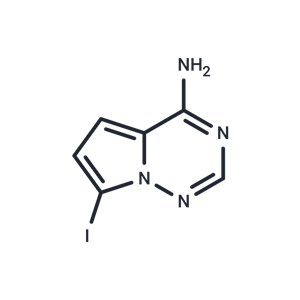 化合物 7-Iodopyrrolo[2,1-f][1,2,4]triazin-4-amine|T64496|TargetMol