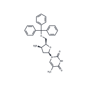 化合物 3’-b-Amino-2’,3’-dideoxy-5’-O-methoxytrityl-5-methyluridine|TNU0973|TargetMol