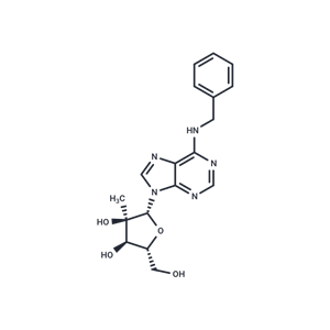 化合物 N6-Benzyl-2’-C-methyladenosine|TNU0459|TargetMol