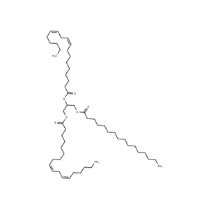 化合物 1,2-Dilinoleoyl-3-Palmitoyl-rac-glycerol|T85110|TargetMol