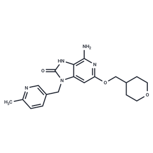 化合物 4-Amino-1,3-dihydro-1-[(6-methyl-3-pyridinyl)methyl]-6- ? [(tetrahydro-2H-pyran-4-yl)methoxy]-2H-imidazo[4,5-c]-pyridin-2-one|TNU0892|TargetMol