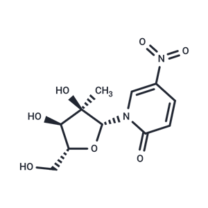 化合物 1-(2-C-b-Methyl-b-D-ribofuranosyl)-5-nitropyridine-2(1H)-one|TNU0800|TargetMol