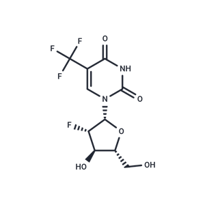 化合物 2’-Deoxy-2’-fluoro-5-trifluoromethyl-arabinouridine|TNU0188|TargetMol