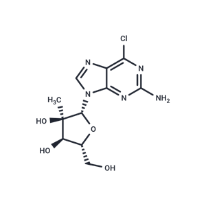 化合物 2-Amino-6-chloro-9-(2-C-methyl-β-D-ribofuranosyl)-9H-purine|TNU0096|TargetMol