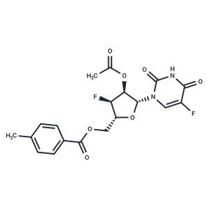 化合物 2’-O-Acetyl-5’-O-(p-toluoyl)-3’-deoxy-3’-fluoro-5-fluorouridine|TNU0834|TargetMol