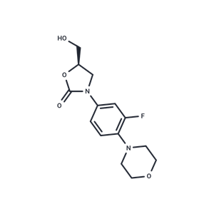 (5R)-3-[3-氟-4-(4-嗎啡啉基)苯基]-5-羥甲基-2-惡唑烷酮|T19645