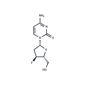 化合物 2’,3’-Dideoxy-3’-fluorocytidine|TNU0208|TargetMol