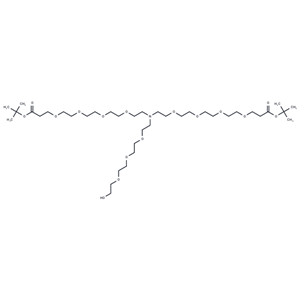 化合物 N-(Hydroxy-PEG3)-N-bis(PEG4-Boc)|T16224|TargetMol