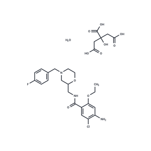 化合物 Mosapride citrate dihydrate|T6597L|TargetMol