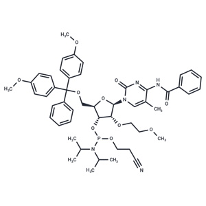 化合物 N4-Bz-5’-O-DMTr-2’-O-(2-methoxyethyl)-5-methylcytidine-3’-CED-phosphoramidite|TNU1116|TargetMol