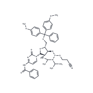 化合物 2’-Fluoro-2’-deoxy-ara-C(Bz)-3’-phosphoramidite|TNU1176|TargetMol