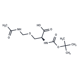 化合物 S-(Acetamidomethyl)-N-(tert-butoxycarbonyl)-L-cysteine,S-(Acetamidomethyl)-N-(tert-butoxycarbonyl)-L-cysteine