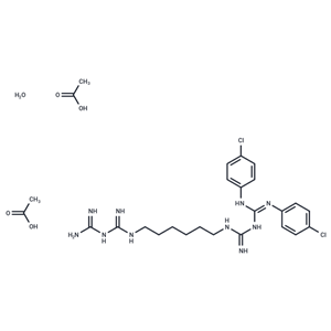 化合物 Chlorhexidine acetate hydrate|T41336|TargetMol