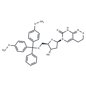 化合物 6-(β-D-5-O-(4,4’-Dimethoxytrityl)-2-deoxyribofuranosyl)-3,4-dihydro-8H-pyrimido[4,5-c][1,2]oxazin-7-one|TNU1296|TargetMol