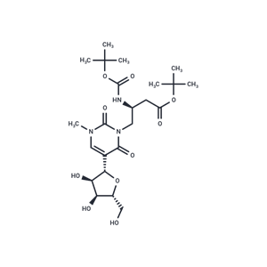 化合物 N1-Methyl-N3-[(2S)-2-(t-butoxycarbonyl)amino-3-(t-butoxycarbonyl)] propylpseudouridine|TNU0078|TargetMol