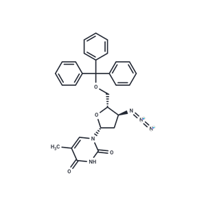 化合物 3’-Azido-5’-O-trityl-2’,3’-dideoxy-5-methyluridine|TNU1143|TargetMol