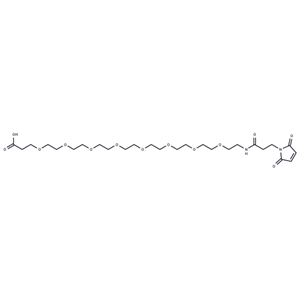 化合物 Mal-amido-PEG8-C2-acid,Mal-amido-PEG8-C2-acid