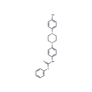 化合物 Phenyl (4-(4-(4-hydroxyphenyl)piperazin-1-yl)phenyl)carbamate|T66220|TargetMol