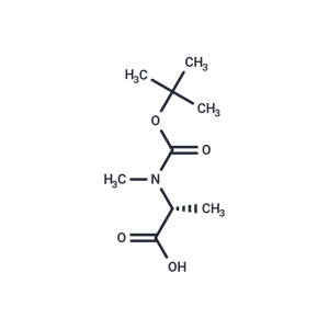 化合物 (R)-2-((tert-Butoxycarbonyl)(methyl)amino)propanoic acid|T64989|TargetMol