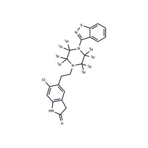 化合物 Ziprasidone D8|T13400|TargetMol