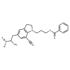 化合物 3-(7-Cyano-5-(2-nitropropyl)indolin-1-yl)propyl benzoate,3-(7-Cyano-5-(2-nitropropyl)indolin-1-yl)propyl benzoate