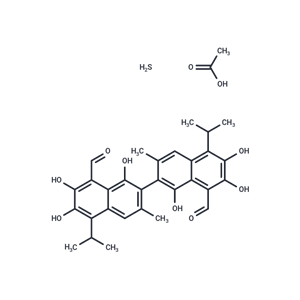 化合物 (S)-Gossypol (acetic acid),(S)-Gossypol (acetic acid)