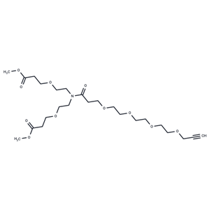 化合物 N-(Propargyl-PEG4-carbonyl)-N-bis(PEG1-methyl ester),N-(Propargyl-PEG4-carbonyl)-N-bis(PEG1-methyl ester)