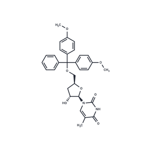 化合物 5’-O-(4,4-Dimethoxytrityl)-3’-deoxy-5-methyluridine|TNU1413|TargetMol