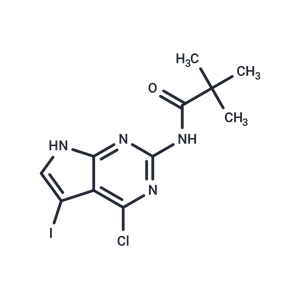 化合物 N-(4-Chloro-5-iodo-7H-pyrrolo[2,3-d]pyrimidin-2-yl)-2,2-dimethyl ?propanamide|TNU0878|TargetMol