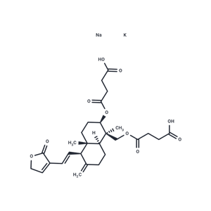 脱水穿心莲内酯琥珀酸半酯（钾钠盐）|T40971|TargetMol