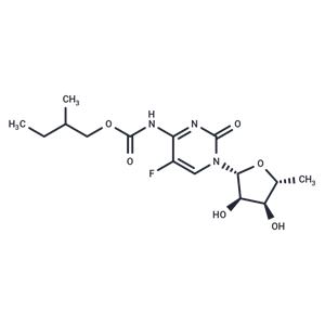 化合物 5’-Deoxy-5-fluoro-N4-[(2-methylbutoxy)carbonyl]cytidine|TNU1097|TargetMol