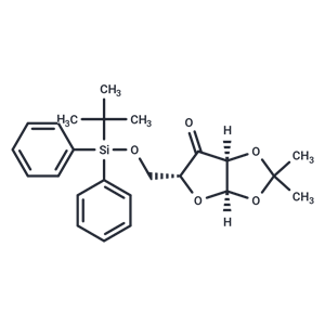 化合物 5-O-(tert-Butyldiphenylsilyl)-1,2-O-isopropylidene-alpha-D-erythro-pentofuranos-3-ulose,5-O-TBDPS-1,2-di-O-isopropy lidene-3-keto-alpha-D-xylofuranoside