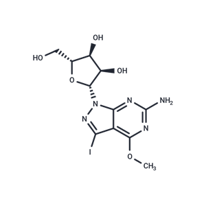 化合物 6-Amino-3-iodo-4-methoxy-1-(b-D-ribofuranosyl)-1H-pyrazolo[3,4-d]pyrimidine|TNU0281|TargetMol