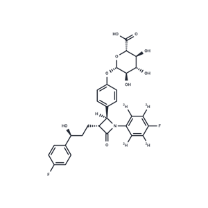 化合物 Ezetimibe-d4?Phenoxy??-D-Glucuronide|TMIH-0230|TargetMol