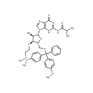 化合物 N2-iso-Butyroyl-5’-O-(4,4’-dimethoxytrityl)-3’-O-(methoxyethyl)guanosine|TNU1390|TargetMol