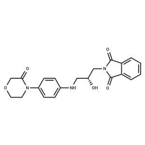 化合物 (R)-2-(2-Hydroxy-3-((4-(3-oxomorpholino)phenyl)amino)propyl)isoindoline-1,3-dione|T66211|TargetMol