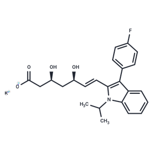 化合物 Fluvastatin potassium,Fluvastatin potassium