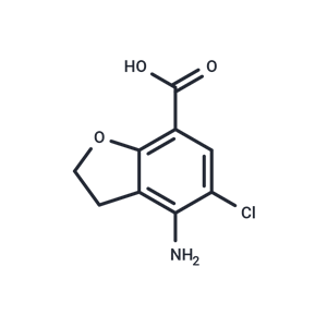 化合物 4-Amino-5-chloro-2,3-dihydrobenzofuran-7-carboxylic acid|T66332|TargetMol