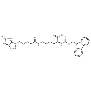 化合物 (S)-2-((((9H-fluoren-9-yl)methoxy)carbonyl)amino)-6-(5-((3aS,4S,6aR)-2-oxohexahydro-1H-thieno[3,4-d]imidazol-4-yl)pentanamido)hexanoic acid,(S)-2-((((9H-fluoren-9-yl)methoxy)carbonyl)amino)-6-(5-((3aS,4S,6aR)-2-oxohexahydro-1H-thieno[3,4-d]imidazol-4-yl)pentanamido)hexanoic acid