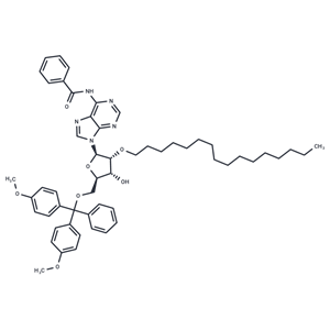 化合物 N6-Bz-5’-O-DMTr-2’-O-hexadecanyl adenosine,N6-Bz-5’-O-DMTr-2’-O-hexadecanyl adenosine