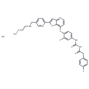 化合物 Glesatinib hydrochloride,Glesatinib hydrochloride