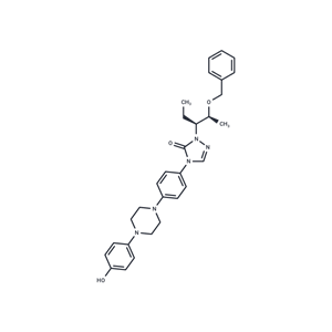 化合物 1-((2S,3S)-2-(Benzyloxy)pentan-3-yl)-4-(4-(4-(4-hydroxyphenyl)piperazin-1-yl)phenyl)-1H-1,2,4-triazol-5(4H)-one,1-((2S,3S)-2-(Benzyloxy)pentan-3-yl)-4-(4-(4-(4-hydroxyphenyl)piperazin-1-yl)phenyl)-1H-1,2,4-triazol-5(4H)-one