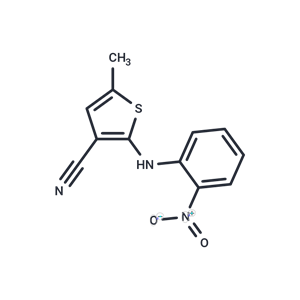 化合物 5-Methyl-2-((2-nitrophenyl)amino)thiophene-3-carbonitrile|T65362|TargetMol