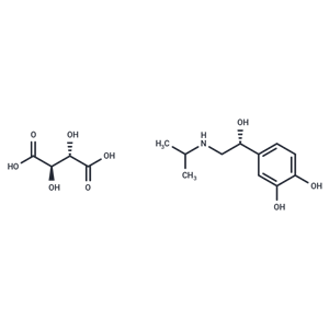 化合物 Isoproterenol tartrate, (-)-|T25546|TargetMol