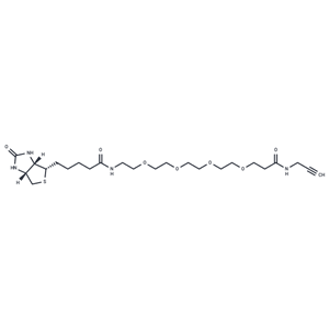 化合物 Biotin-PEG4-amide-Alkyne,Biotin-PEG4-amide-Alkyne